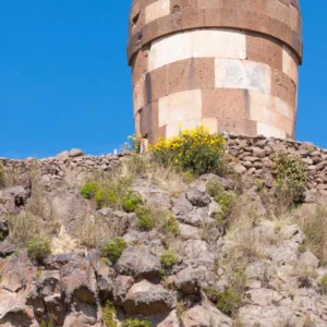 Sillustani -  Millenary Chullpas Facing Umayo Lagoon